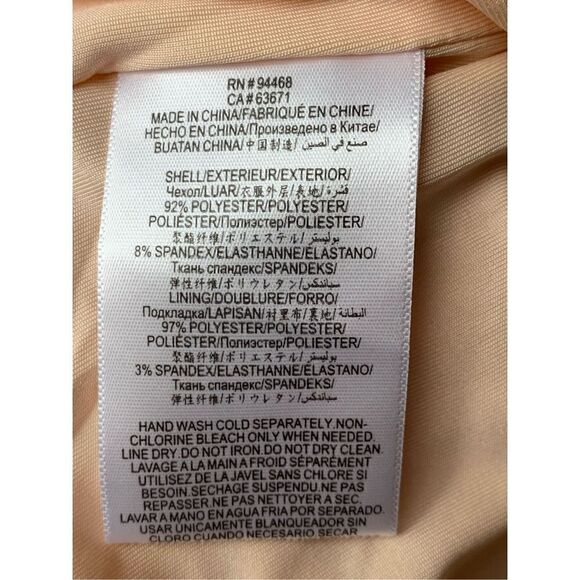 BCBGENERATION Metallic Dot Long Sleeve Ruched Dress in Color Champagne - Picture 14 of 14